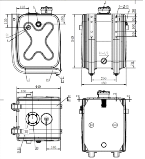 Hydrualic Oil Tanks