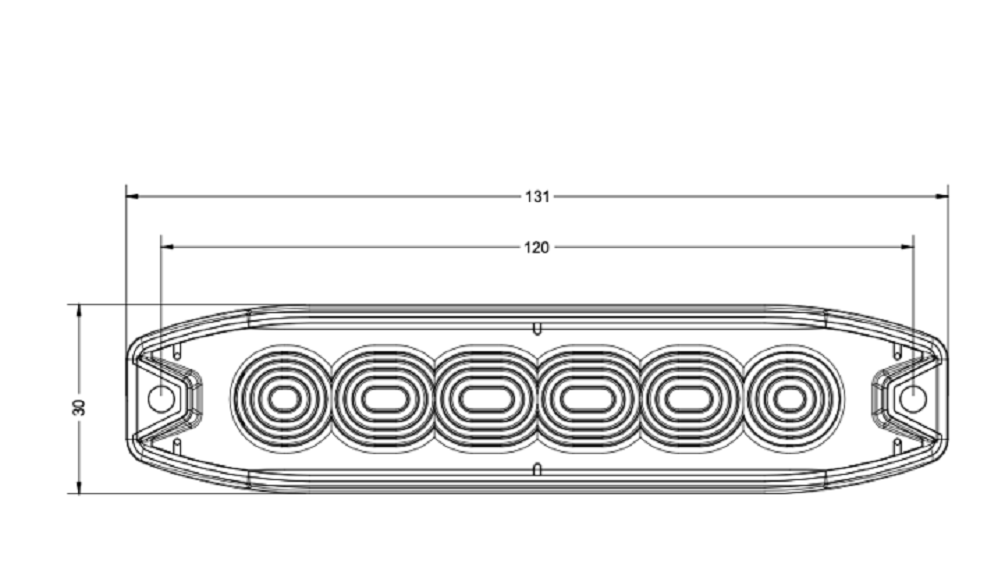 ULTRASLIM-6 Low Profile 6 LED CLASS