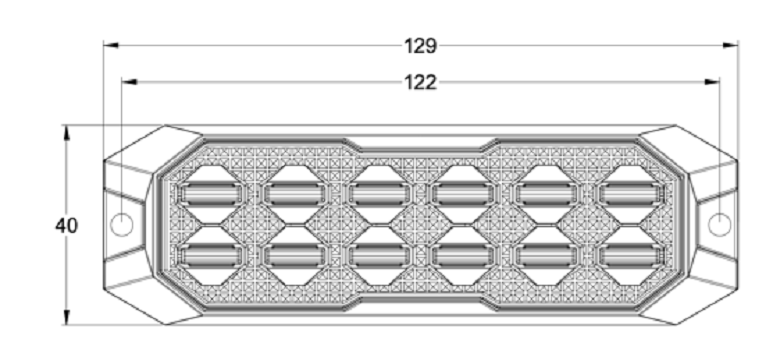 White Perimeter Warning Light