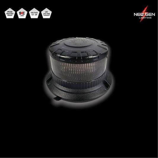 Radiance Smoked lens LED Amber Mini Beacon